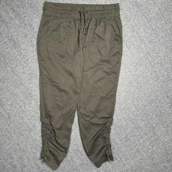 The North Face Womens Gray Drawstring Capri Jogger Pants Outdoors Size L/G - Picture 1 of 6